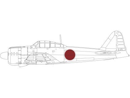 A6M2 Model 21 national insignia 1/48 recommended for EDUARD