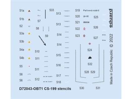 CS-199 stencils 1/72 recommended for EDUARD