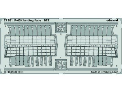 1/72 P-40K landing flaps for SPECIAL HOBBY kit
