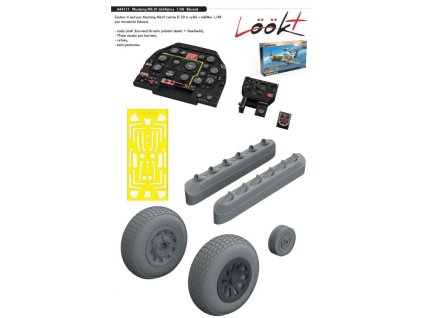 1/48 Mustang Mk.IV LööKplus for EDUARD kit