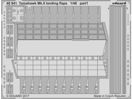 1/48 Tomahawk Mk.II landing flaps for AIRFIX kit