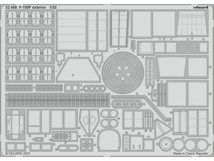 1/32 F-100F exterior for TRUMPETER kit