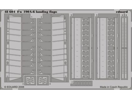1/48 Fw 190A-6 landing flaps for HASEGAWA kit