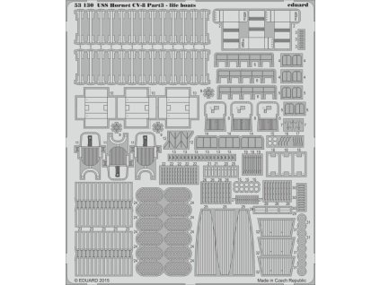 1/200 USS Hornet CV-8 part 3 - life boats  for MERIT kit