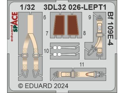Bf 109E-4 SPACE 1/32 recommended for EDUARD