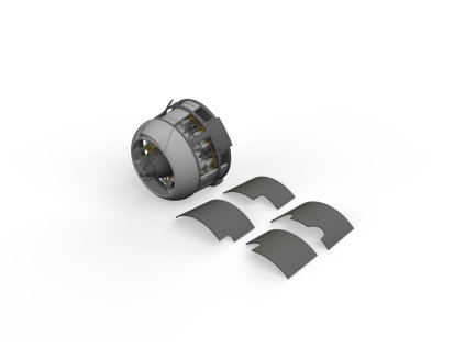F4F-3 engine early PRINT 1/48 recommended for EDUARD