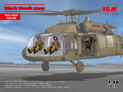 1/48 Black Hawk crew (3 figures) (100% new moulds)