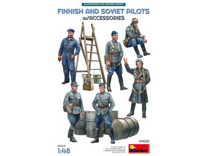 1/35 FINNISH AND SOVIET PILOTS w/ACCESSORIES