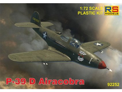 Plastikový model letadla 1/72 P-39 D/F/K Airacobra 6 decal v. for USA, USSR