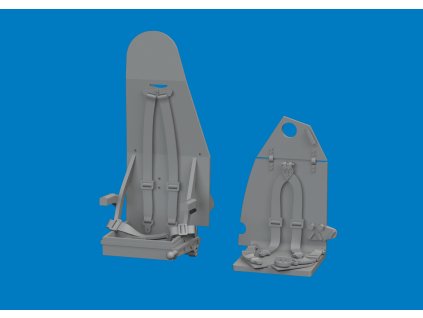 Mosquito seats w/ integral belts PRINT 1/72 recommended for SPECIAL HOBBY