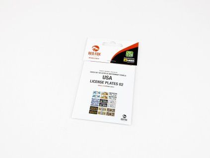 Red Fox Studio 1/24 USA License plates vol.02