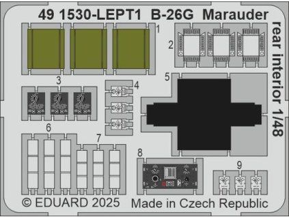 B-26G Marauder rear interior 1/48 recommended for ICM - Eduard 3