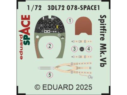 Spitfire Mk.Vb SPACE 1/72 recommended for EDUARD
