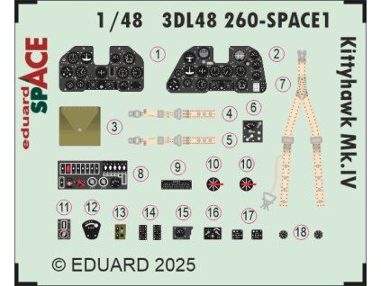 Kittyhawk Mk.IV SPACE 1/48 recommended for EDUARD