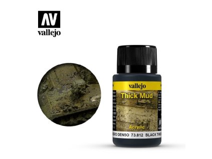 Vallejo Weathering Effects 73812 Black Thick Mud (40ml)