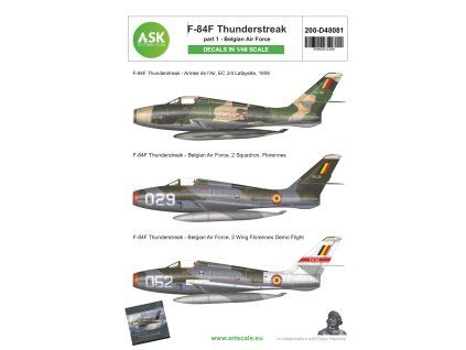 1/48 F-84F Thunderstreak part 1 - Belgian Air Force