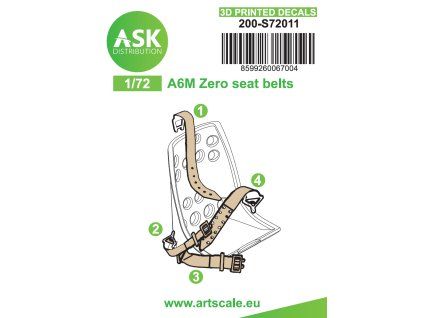 1/72 A6M Zero - 3D printed decals by ASK