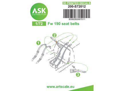 1/72 Fw 190 - 3D printed decals by ASK