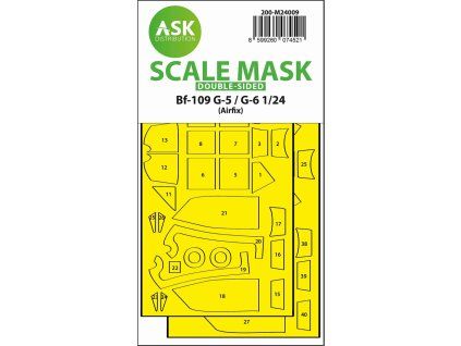 1/24 Bf 109G-5 / G-6 double-sided express fit masks for Airfix