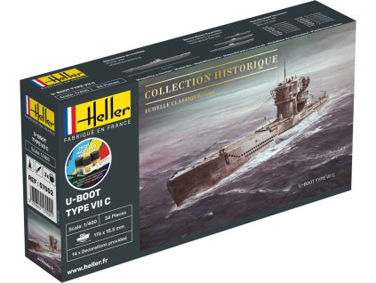 1/400 U-Boot Type VII C – Submarine Starter Kit (Heller)