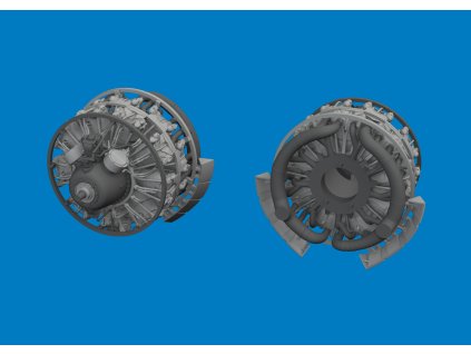 B-26B/C engines PRINT 1/48 recommended for ICM