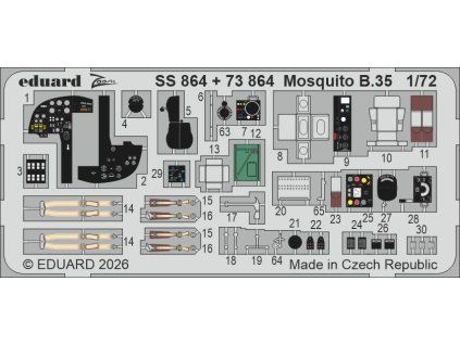 Mosquito B.35 1/72 recommended for AIRFIX