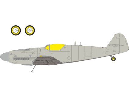S-199 bubble canopy TFace 1/48 recommended for EDUARD