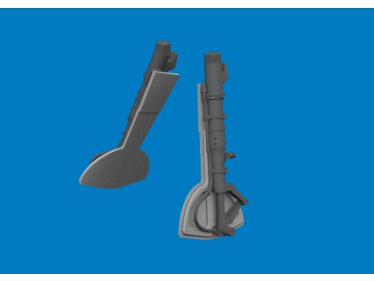 Bf 109G undercarriage legs PRINT 1/48 recommended for EDUARD