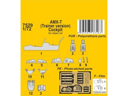 1/72 AMX-T (Trainer version) Cockpit
