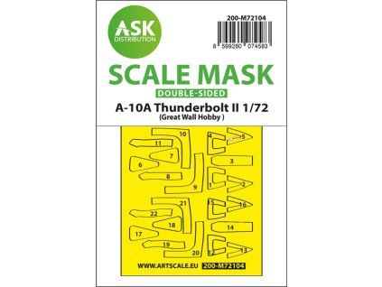 1/72 A-10A Thunderbolt II double-sided fit express mask for GWH