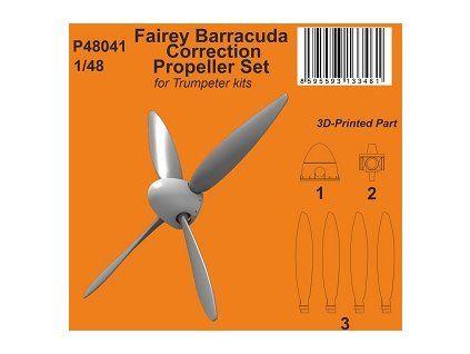 1/48 Fairey Barracuda Correction Propeller Set / for Trumpeter kit