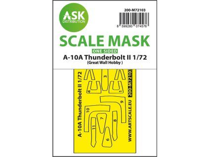 1/72 A-10A Thunderbolt II one-sided fit express mask for GWH