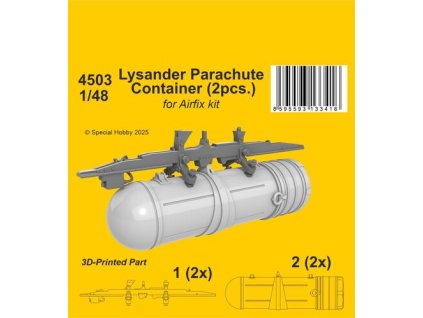 1/48 Lysander Parachute Container / for Airfix kit