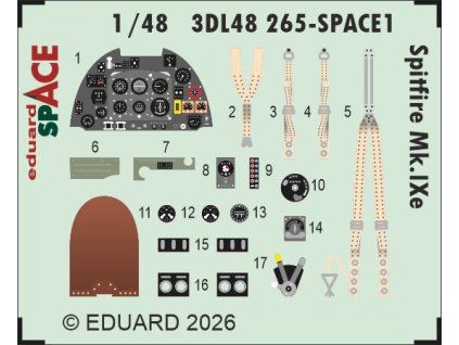 Spitfire Mk.IXe SPACE 1/48 recommended for AIRFIX