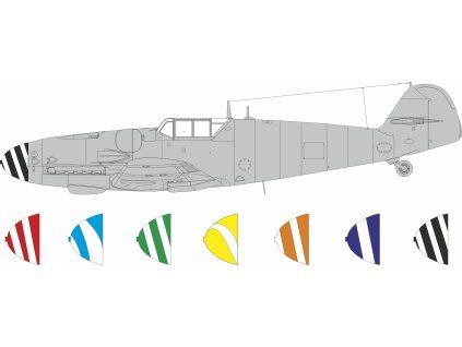 Bf 109G-5/6 spinner spirals 1/24 recommended for AIRFIX