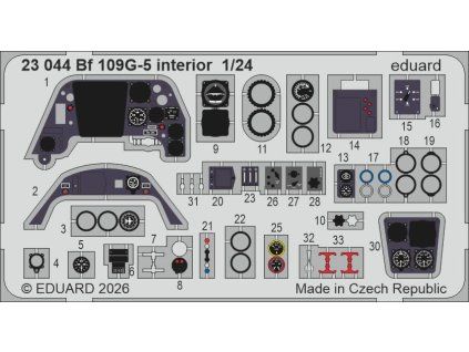 Bf 109G-5 interior 1/24 recommended for AIRFIX - Eduard 1