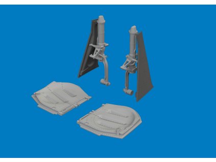 P-51D undercarriage legs PRINT 1/72 recommended for ARMA HOBBY