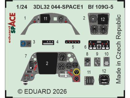 Bf 109G-5 SPACE 1/24 recommended for AIRFIX