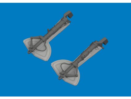 Bf 109G undercarriage legs PRINT 1/32 recommended for REVELL
