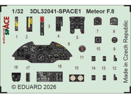 Meteor F.8 SPACE 1/32 recommended for REVELL