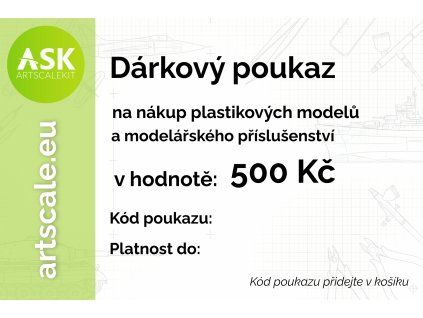 Dárkový voucher v hodnotě 500 Kč