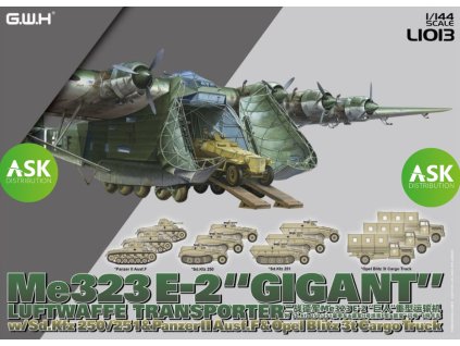 1/144 WWII Luftwaffen Messerschmitt Me 323 E-2 Gigant w more AFVs
