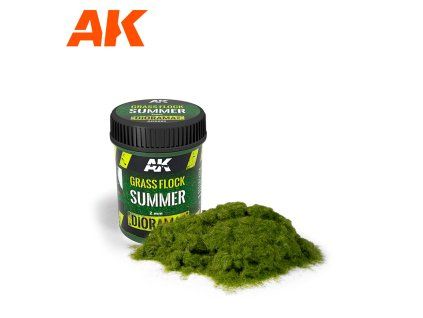 AK Interactive AK8220 Grass Flock 2 mm Summer