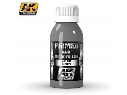 AK Interactive AK758 Grey Primer and Microfiller (100 ml)
