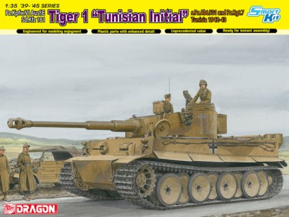 1/35 Tiger I Initial Production "Tunisian Initial Tiger" 1.kompanie s.Pz.Abt.501 DAK Tunisia 1942/43