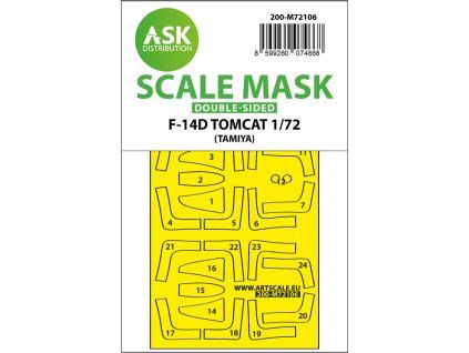 1/72 F-14D double-sided fit express mask for Tamiya