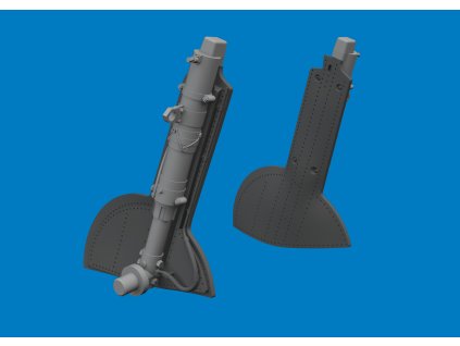 Spitfire Mk.Vc undercarriage legs PRINT 1/48 recommended for EDUARD