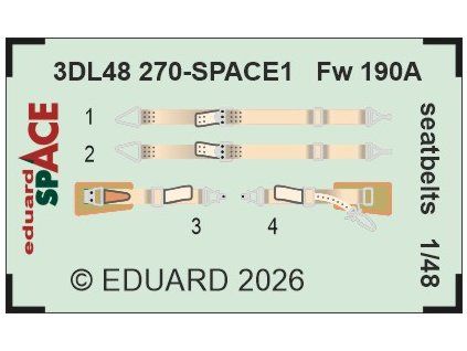 Fw 190A seatbelts SPACE 1/48 recommended for