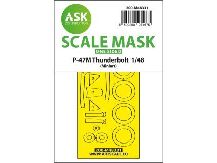 1/48 P-47M Thunderbolt one-sided express fit mask for MINIART