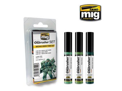 Mechas Green Tones OILBRUSHER SET